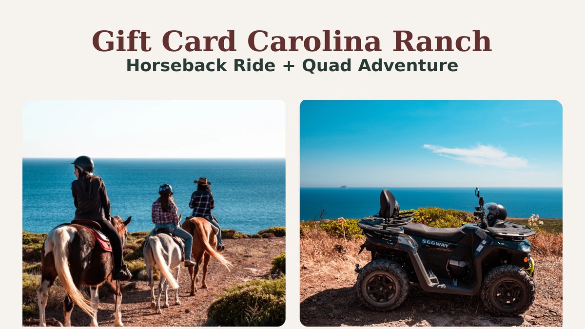 Coastal Horseback Ride + Panoramic Quad Tour for Two