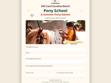 Carolina Ranch Gift Card: Pony School and Pony Games